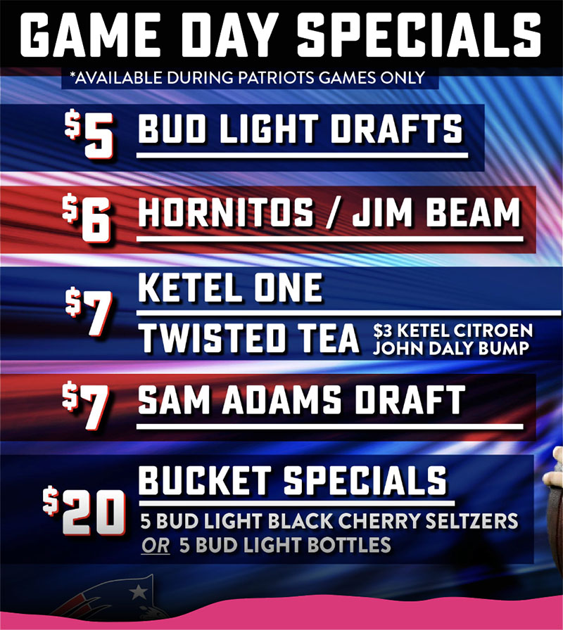 Game day specials