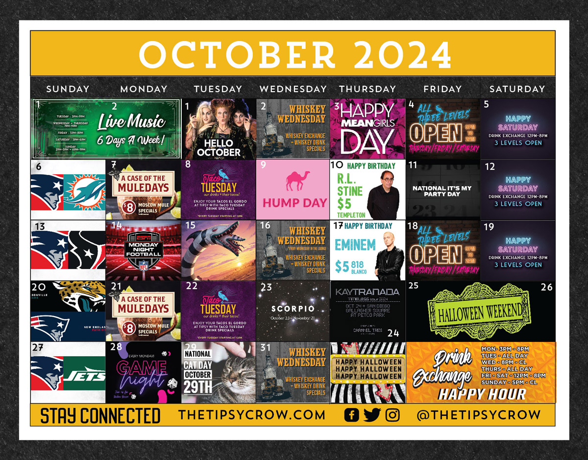 October Calendar 2024